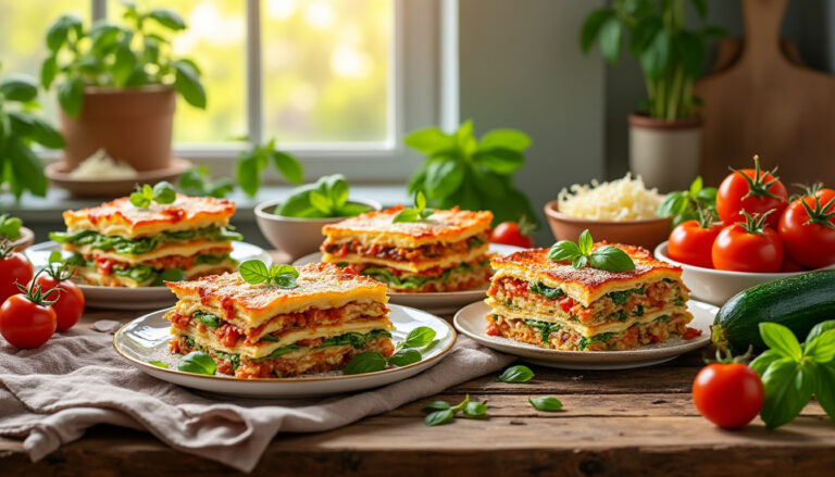 découvrez nos délicieuses recettes de lasagnes, parfaites pour le printemps et à savourer tout l'été. des ingrédients frais et des saveurs irrésistibles vous attendent pour régaler vos proches lors de vos repas ensoleillés!